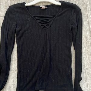 Cute trendy black long sleeve